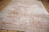 Vintage Distressed Kaisary carpet with soft, muted tones and faded allover floral motifs.