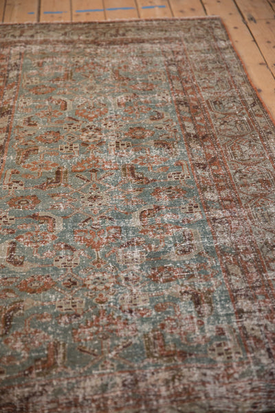 Vintage Distressed Hamadan Rug Runner // ONH Item: ee005218, Image 4
