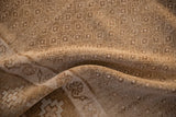 The mostly even, short pile and textured seed design of a vintage Turkish Kars carpet.