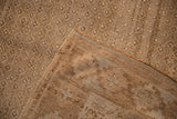 The reverse of a Kars carpet showing the hand-knotted construction and intact side selvage.
