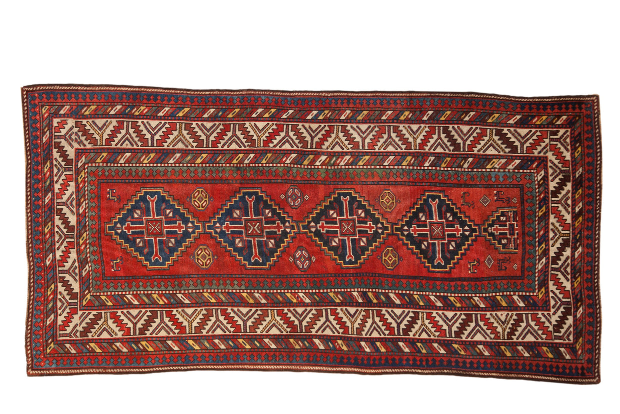 Antique Kazak Rug Runner // ONH Item: ee005237