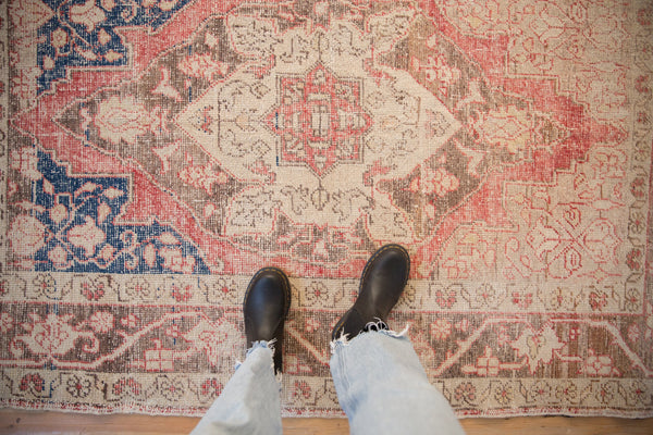 Vintage Distressed Oushak Rug // ONH Item: ee005249, Image 1