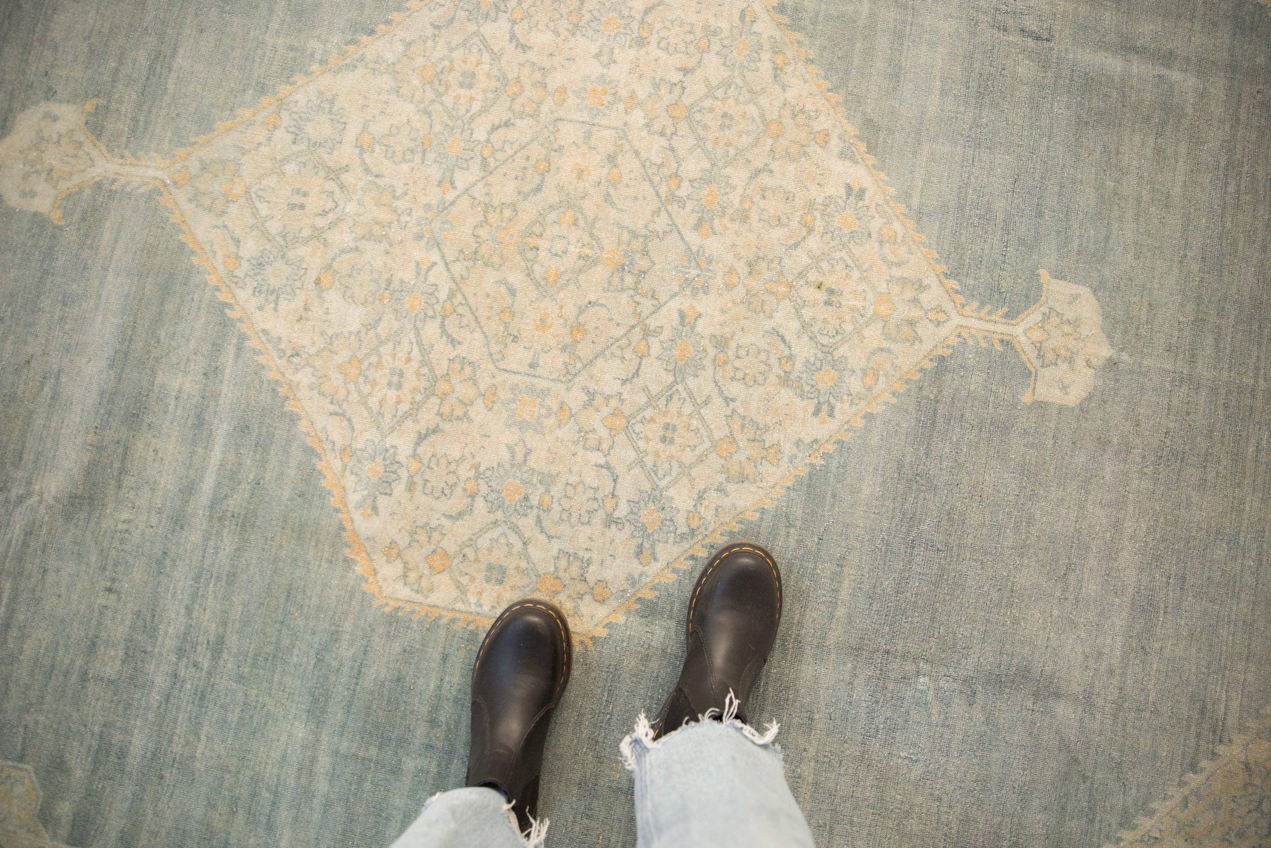 Vintage Distressed Tabriz Carpet // ONH Item: ee005250, Image 1