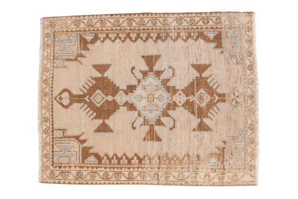 Vintage Distressed Hamadan Square Rug // ONH Item: ee005255