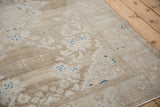 Close-up on woven Farsi numerals dating the vintage Hamadan rug to the 1930s.