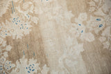 Heavy color abrashes and worn pile texture on a vintage Persian Hamadan carpet.