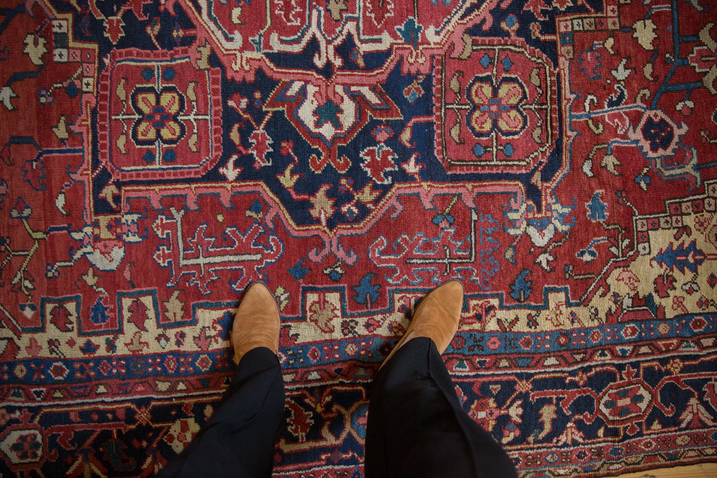 8x11.5 Vintage Heriz Carpet // ONH Item ee005269, Image 1