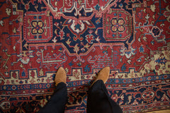 8x11.5 Vintage Heriz Carpet // ONH Item ee005269, Image 1