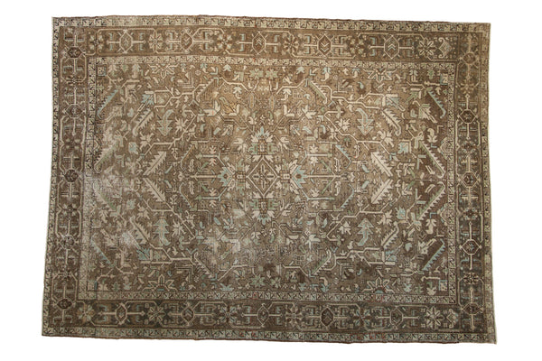 7.5x10 Vintage Distressed Heriz Carpet // ONH Item ee005275