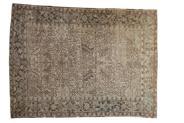 7.5x9.5 Vintage Distressed Heriz Carpet // ONH Item ee005278