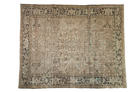 7x8.5 Vintage Distressed Heriz Carpet // ONH Item ee005279