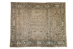 7x8.5 Vintage Distressed Heriz Carpet // ONH Item ee005279