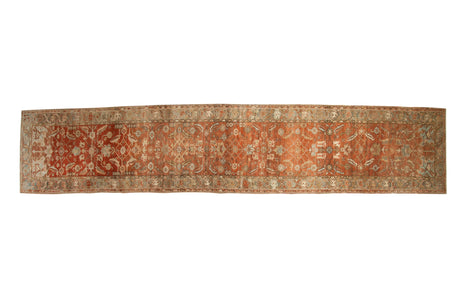 3x16 Vintage Distressed Heriz Rug Runner // ONH Item ee0052911