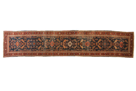 3x15 Antique Heriz Rug Runner // ONH Item ee0053001