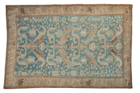 4x6.5 Vintage Distressed Malayer Rug // ONH Item ee0053031