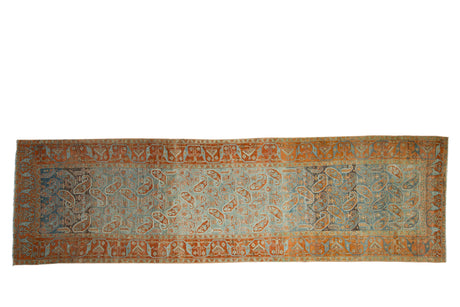 3x11.5 Vintage Distressed Afshar Rug Runner // ONH Item ee0053121