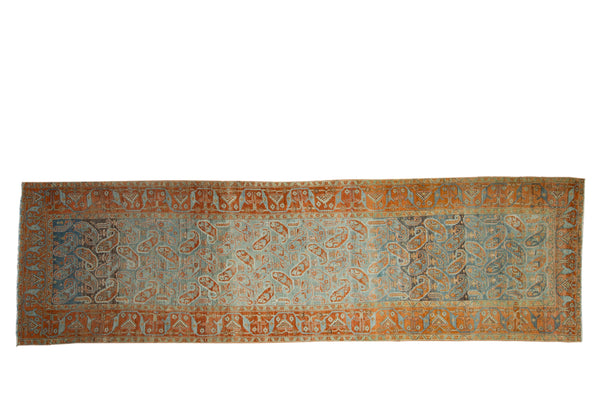 3x11.5 Vintage Distressed Afshar Rug Runner // ONH Item ee0053121