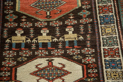 3.5x12.5 Vintage Kurdish Rug Runner // ONH Item ee005322, Image 2