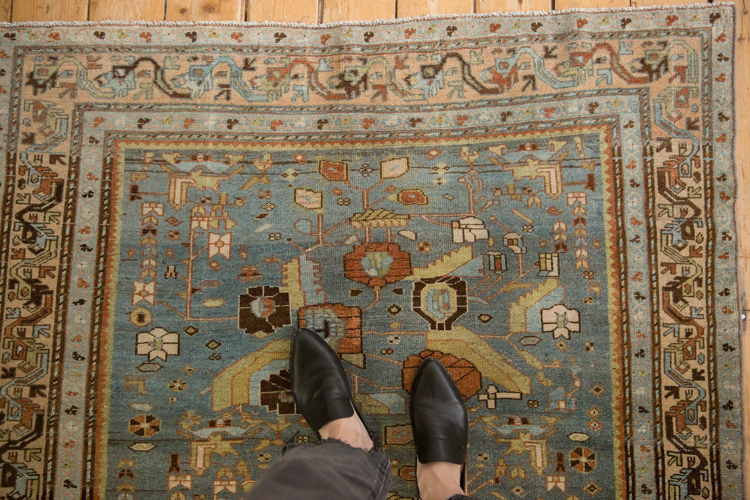 4.5x7 Vintage Distressed Malayer Rug // ONH Item ee005325, Image 1