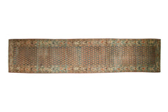 3.5x16.5 Vintage Distressed Serbend Rug Runner // ONH Item ee0053361