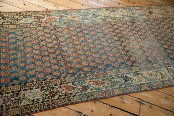 3.5x16.5 Vintage Distressed Serbend Rug Runner // ONH Item ee005336, Image 7