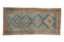 3.5x8 Vintage Distressed Malayer Rug Runner // ONH Item ee0053421