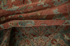 7x17 Vintage Distressed Bibikabad Carpet // ONH Item ee005352, Image 11