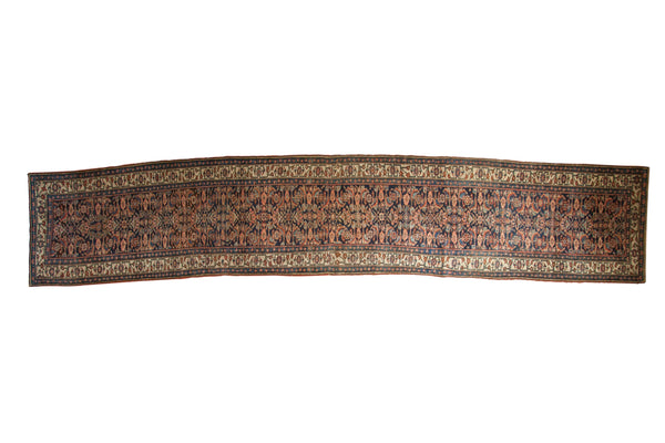 3.5x18 Antique Bijar Rug Runner // ONH Item ee0053551