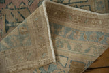 Hand-knotted foundation and intact side cord selvage of a vintage Persian rug runner.