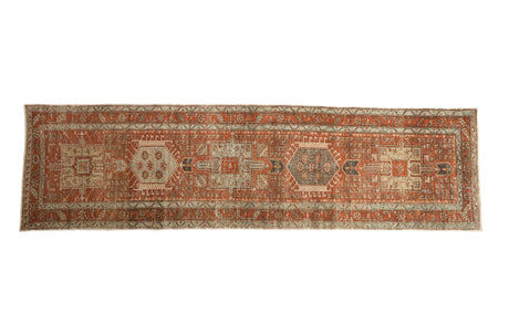 3x10.5 Vintage Distressed Karaja Rug Runner // ONH Item ee0053711