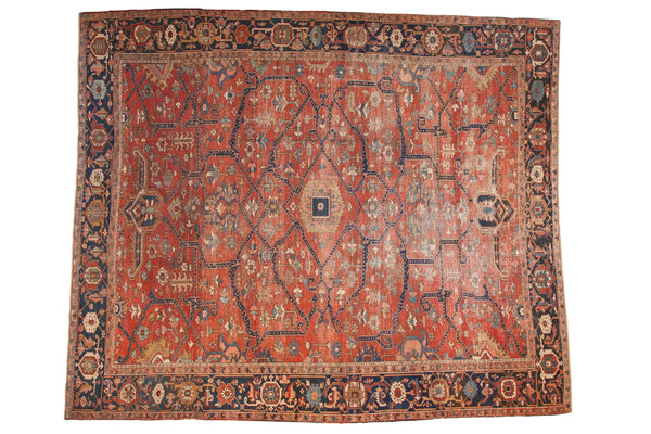 12x14.5 Antique Heriz Carpet // ONH Item ee0053791