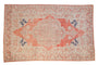 7.5x11.5 Vintage Distressed Oushak Carpet // ONH Item ee0053821