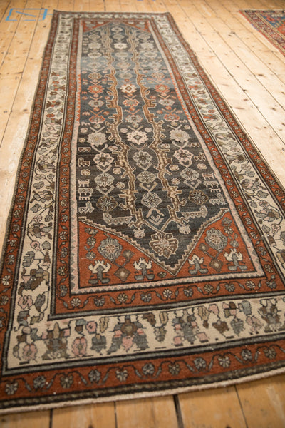 3.5x10.5 Vintage Distressed Hamadan Rug Runner // ONH Item ee005387, Image 6