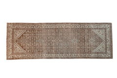 3x9.5 Vintage Distressed Hamadan Rug Runner // ONH Item ee0053881