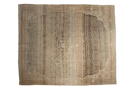 9.5x11 Vintage Distressed Bijar Carpet // ONH Item ee0053901