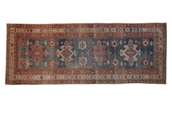 3.5x10 Vintage Distressed Malayer Rug Runner // ONH Item ee0053951