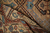 Detail of the soft, pliable wool and low-pile texture of an antique Northwest Persian runner.