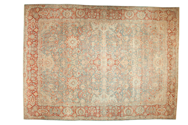 12x16 Vintage Distressed Kashan Carpet