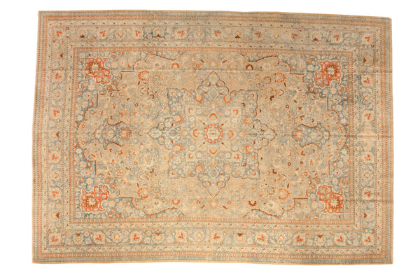 8x11.5 Vintage Distressed Tabriz Carpet // ONH Item ee0054111