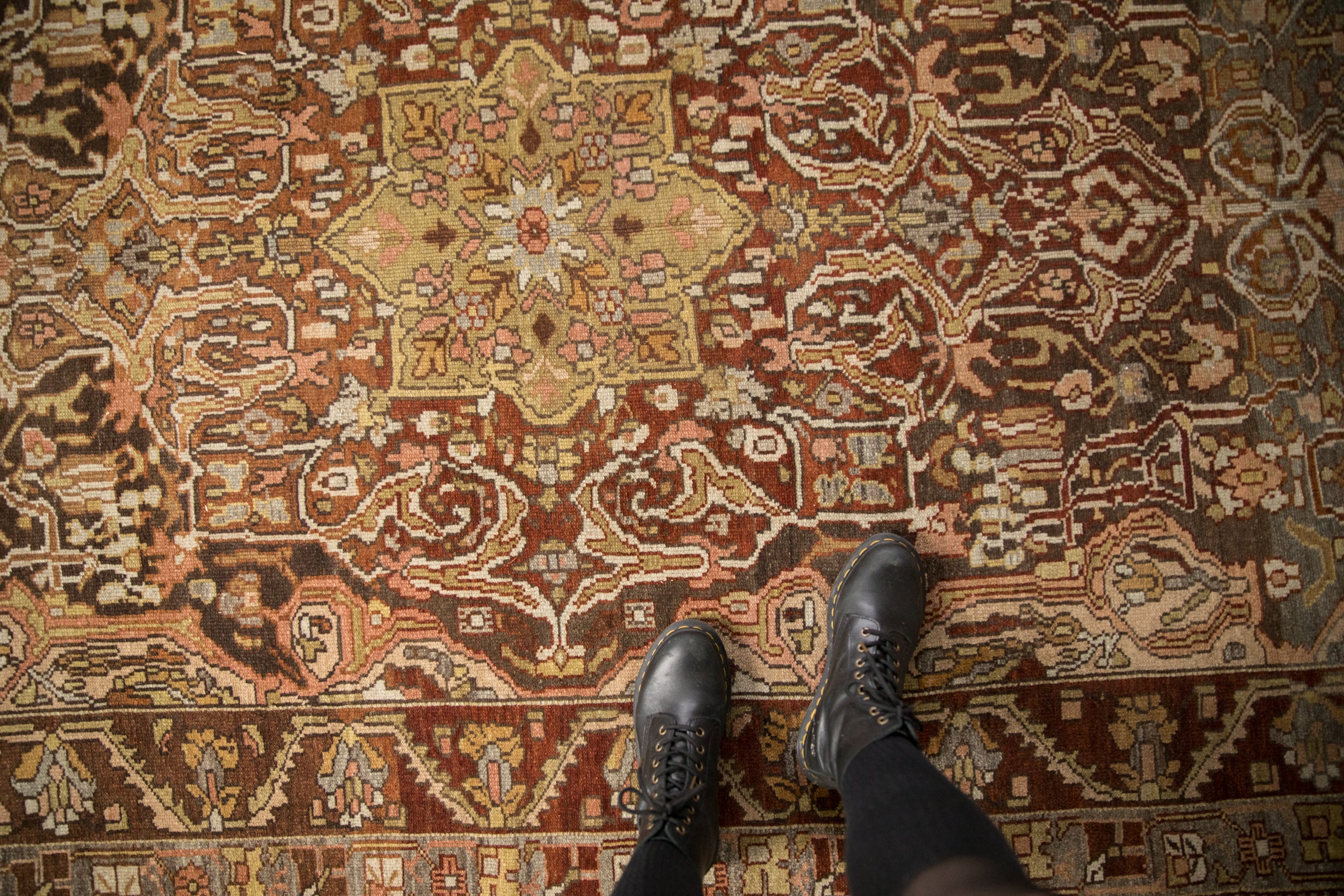 5.5x13.5 Vintage Distressed Bakhtiari Rug Runner