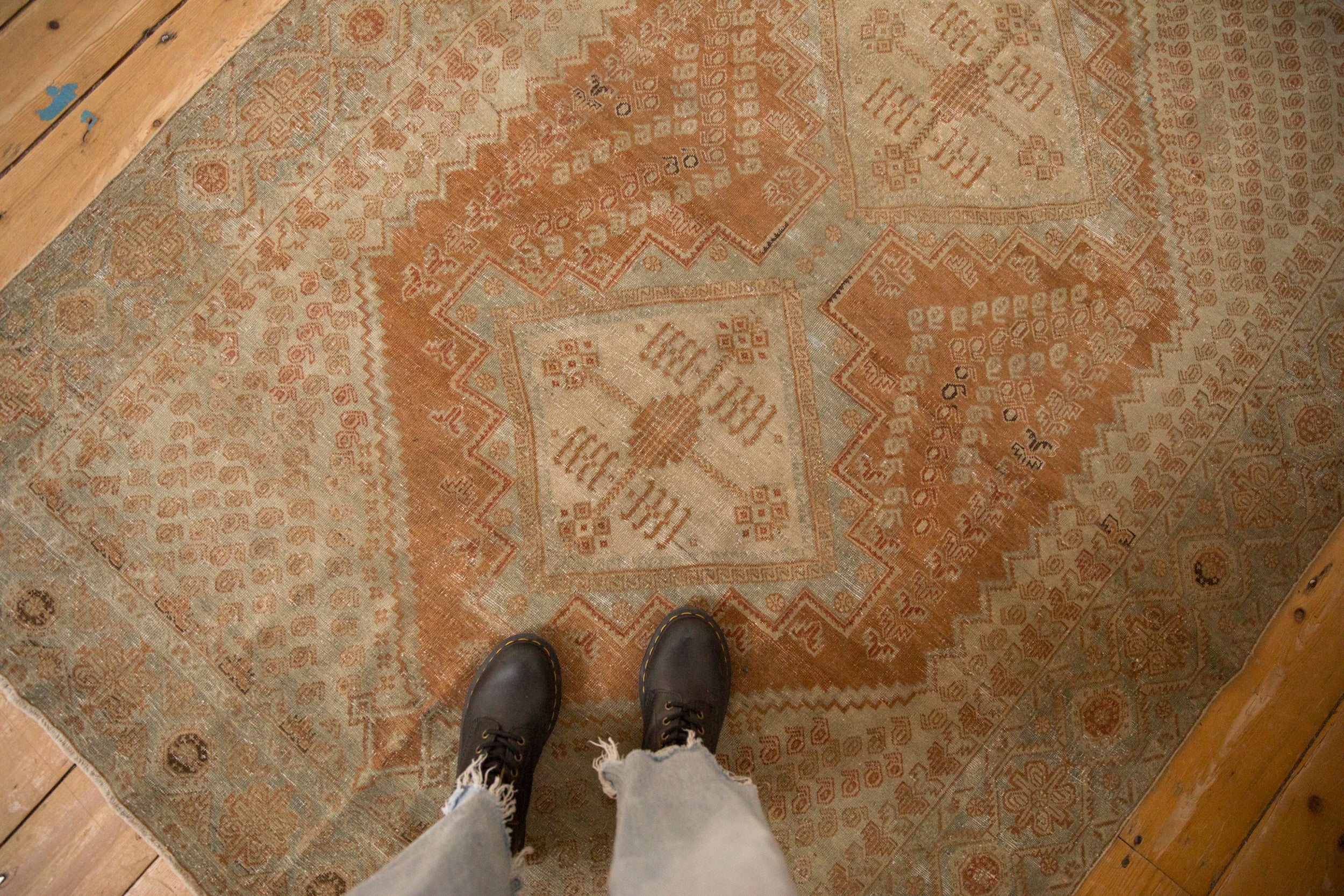 4.5x6.5 Vintage Distressed Afshar Rug