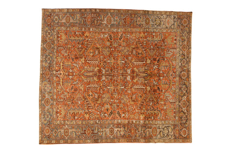 7x8 Vintage Distressed Mehrivan Square Carpet // ONH Item ee0054251