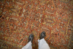 7x8 Vintage Distressed Mehrivan Square Carpet // ONH Item ee005425, Image 1