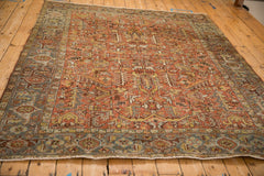 7x8 Vintage Distressed Mehrivan Square Carpet // ONH Item ee005425, Image 7