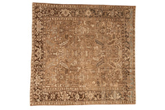 7x7.5 Vintage Distressed Heriz Square Carpet // ONH Item ee0054271