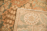 View of the hand-knotted back and secure side selvage on a vintage Bakhtiari carpet.
