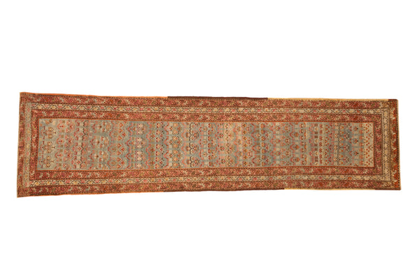 3.5x12.5 Vintage Distressed Karabagh Rug Runner