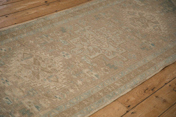 3.5x10.5 Vintage Distressed Heriz Rug Runner // ONH Item ee005432, Image 3