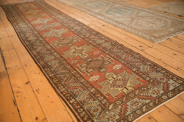 3x12.5 Vintage Distressed Heriz Rug Runner // ONH Item ee005433, Image 3
