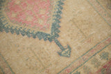 Mostly even wear to knot heads and foundation on a distressed Persian Serab runner.